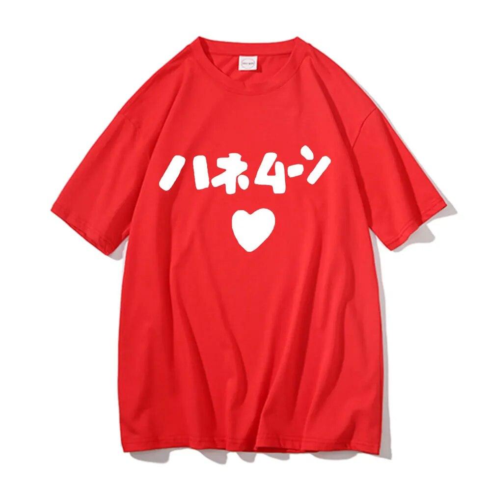 Funny Cute Anime K-ON Hirasawa Yui Akiyama Mio Same Style Print T-shirts Japanese Unisexga T Shirt Unisex Women Fashion Loose Tshirt