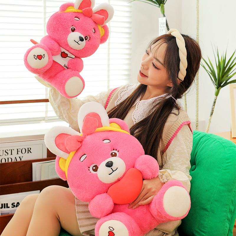 Cute Fili Bear Doll Plush Toy Girl Bed Sleeping Doll Warm Heart Accompanying Children Christmas Gifts