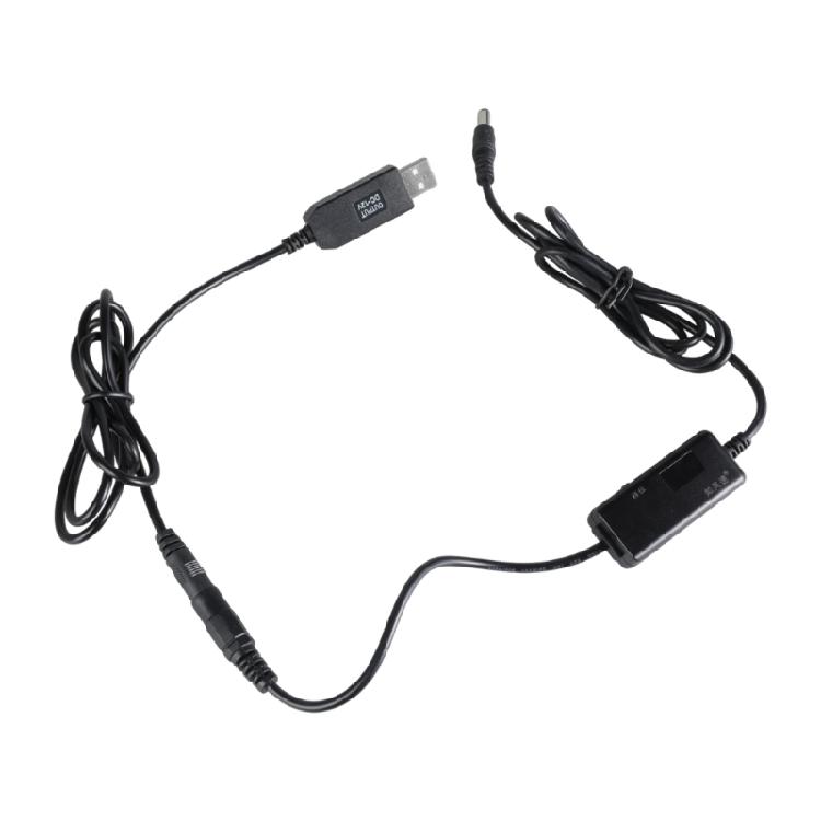 Boost Line USB 5V auf DC5521 12V Aufwärtswandler Kabeladapterkabel 5,5x2,1mm Ausgang für Auto-Kühlventilator Rekorder