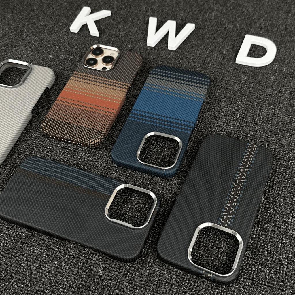 iPhone 17 Pro Max Kevlar Magnetische Hülle - Sturzsichere High-End-Schutzhülle für Apple 16