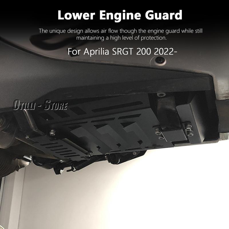 New For Aprilia SRGT200 SRGT 200 Belly Pan Protector SR GT200 SR GT 200 125 Lower Engine Chassis Guard Skid Plate Cover
