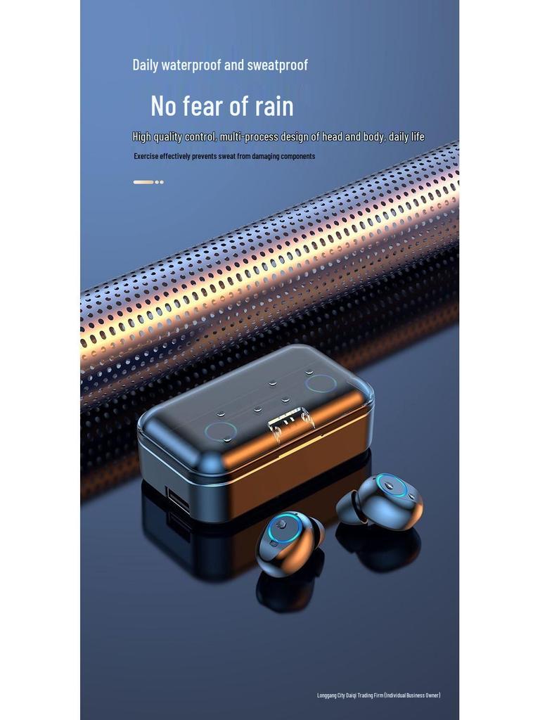 2025 Wireless Bluetooth Earphones 5.5: Heavy Bass Binaural Sports Compatible with Apple, Xiaomi, OPPO, Android