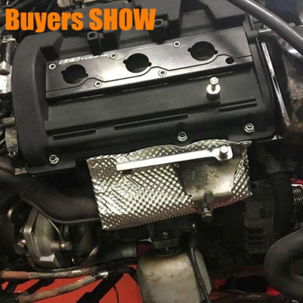 Pare-chaleur Pare-chaleur Échappements Embossés Électrique Argent