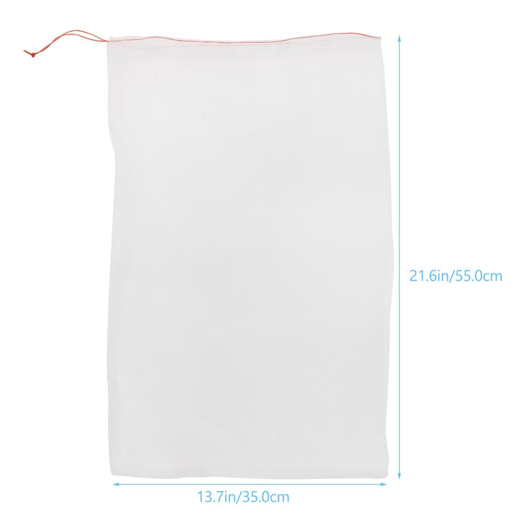 10 Stück Nylon Filterbeutel Wiederverwendbar mit Kordelzug Für Bio-Bälle Aktivkohle Keramikmedien Entferner Phosphat Nitrat Filter
