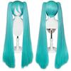 110cm Cosplay Wig  Anime Long Synthetic Hair Clips 2 Ponytails Lolita Wig for Halloween