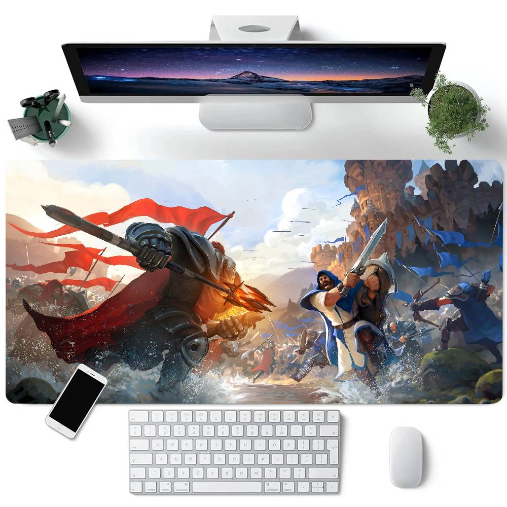 Albion Online Game Mousepad Large Keyboard Desk Mat Gaming Mouse Pad LockEdge Non-slip Mat LE600x300x2mm