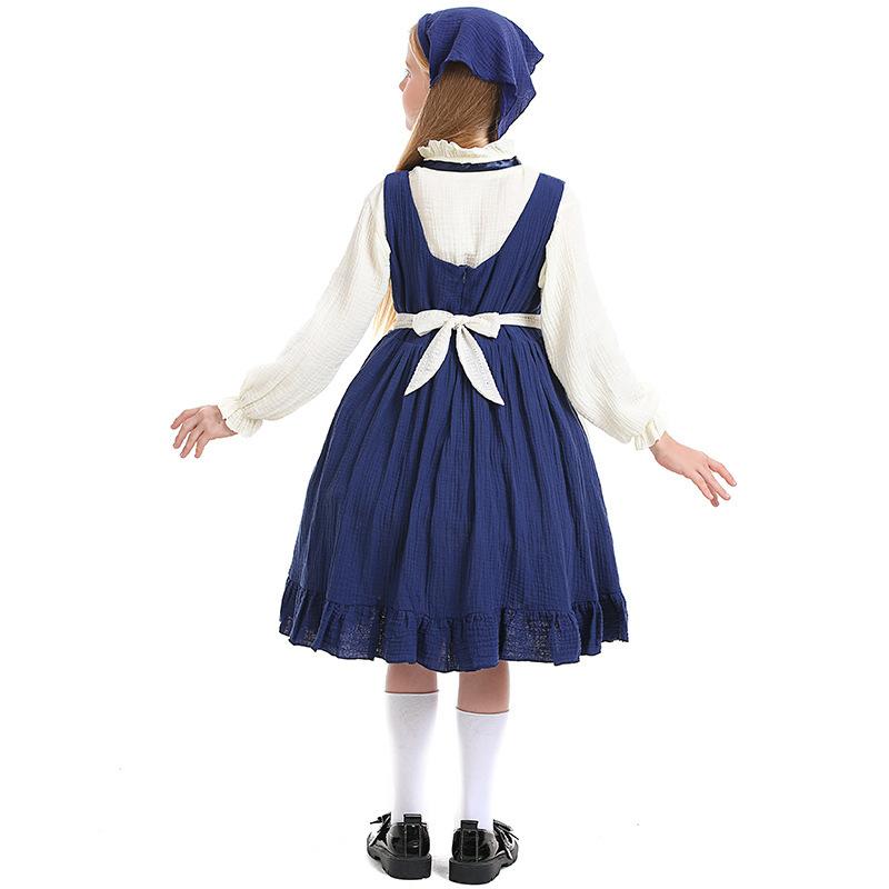 Girls Snail Girl Commoner Outfit Little Match Girl Cosplay Stage Drama Performance Costume