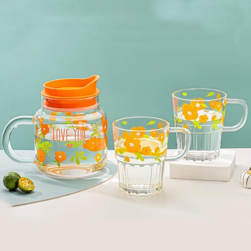 High Borosilicate Glass 3-Piece Tea Set