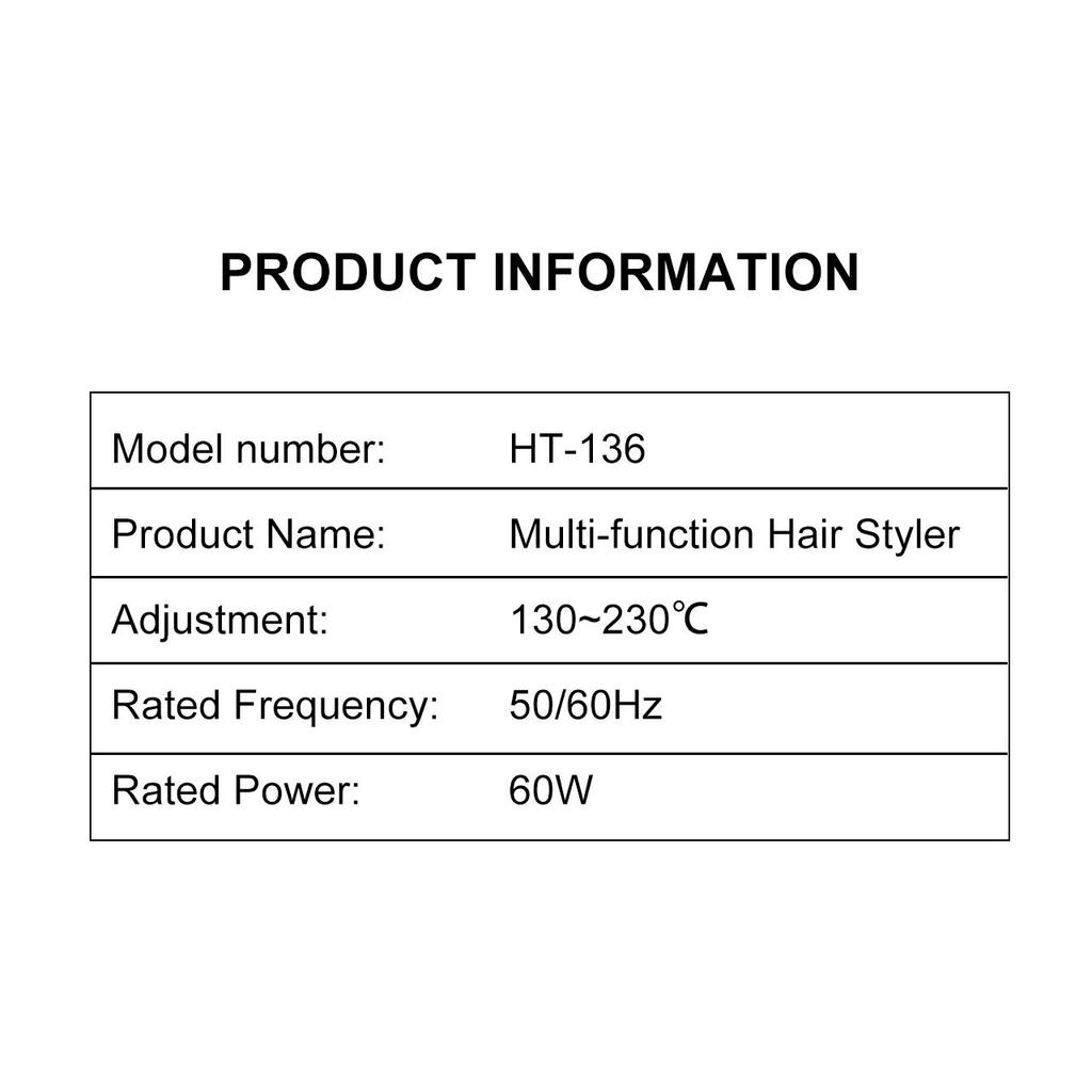 Hatteker Ceramic Hair Curler Straightener 30S Fast Heat up with Auto Shut-Off for Quick Safe Styling