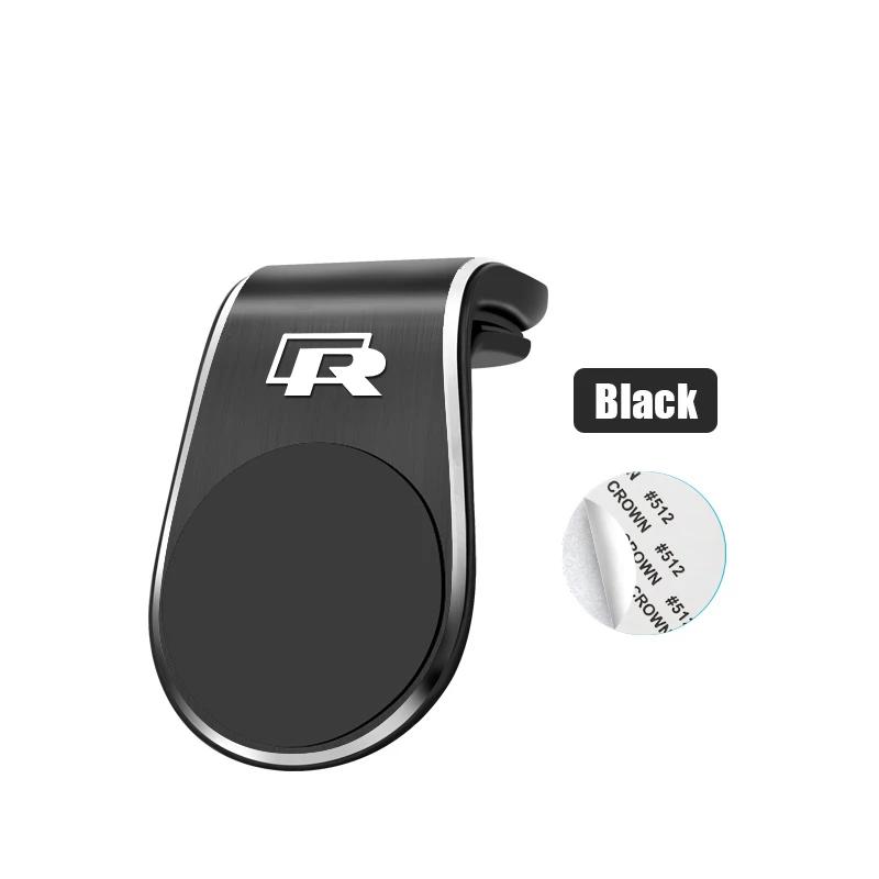 

2025 Hot Magnetic Car Phone Holder Metal Stand Accessories For Volkswagen R GTI CC GTD Passat Transporter Golf Polo Tiguan T5 T- чёрный