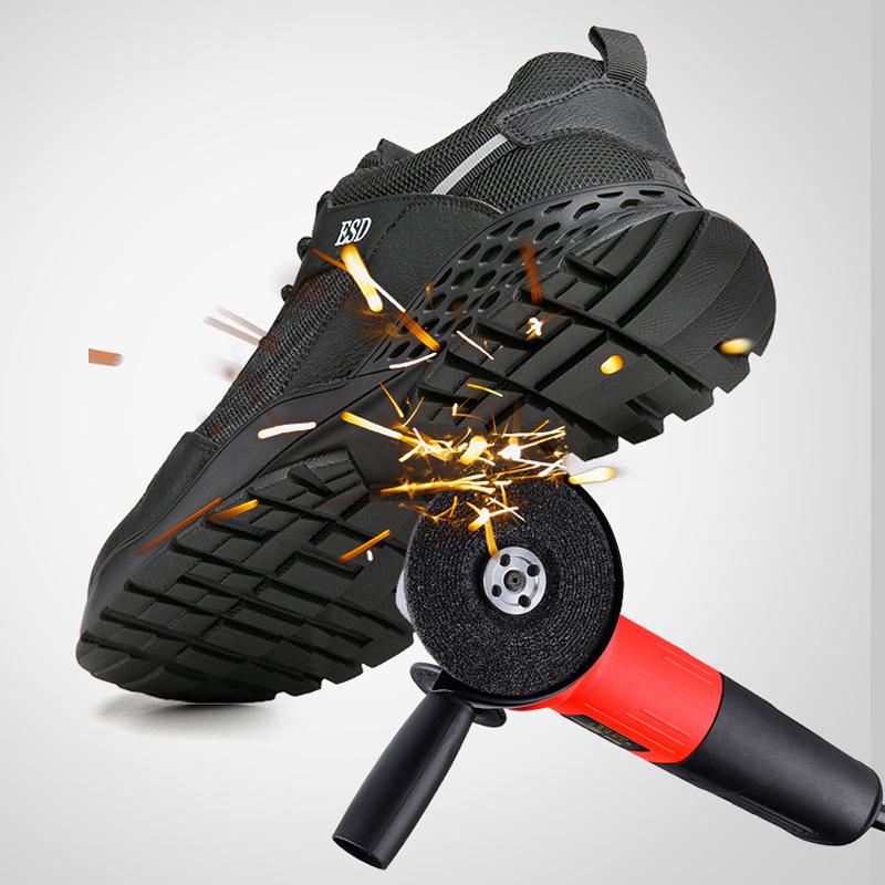 Anti static Work Safety Shoes Men Anti-smash Work Sneakers Anti puncture Indestructible shoes Security Protection Boots Men