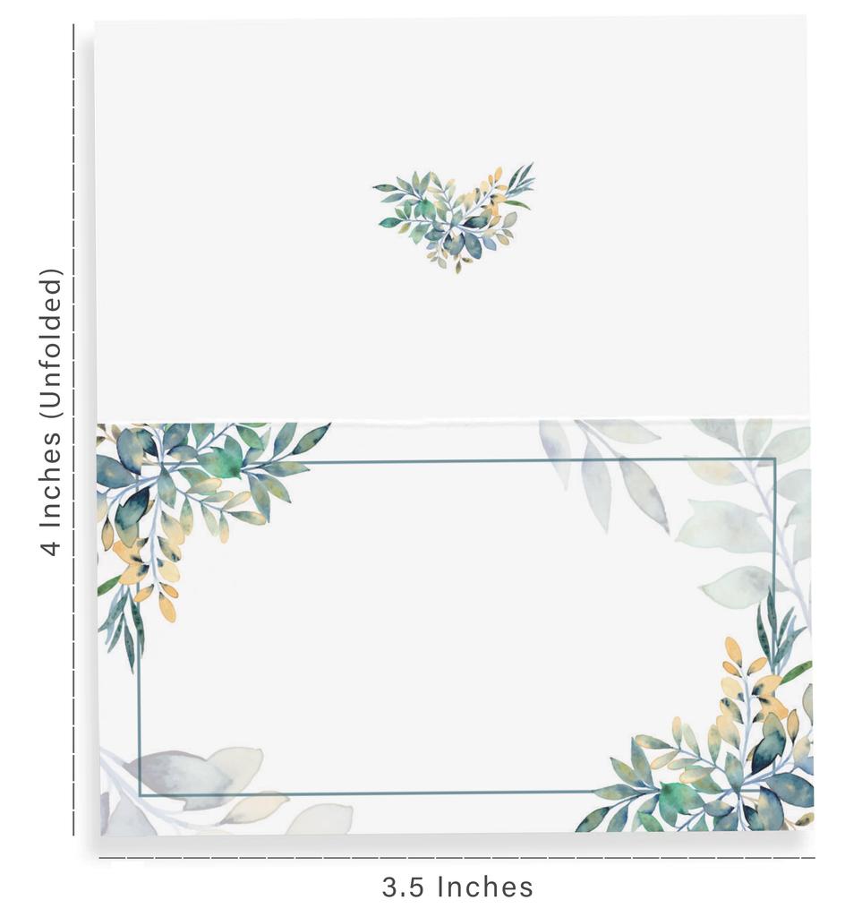 Inkdotpot Pacote com 24, cartões de mesa de tenda impressos para configuração de mesa para casamento, cartões de acompanhante com nome de casamento