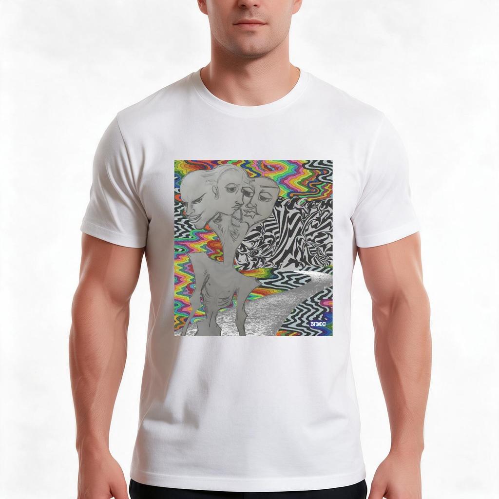 Trichotomic Tshirt Summer Casual Cotton Tee Oversized Streetwear Tops Vintage Graphic Print Loose Fit Short Sleeve