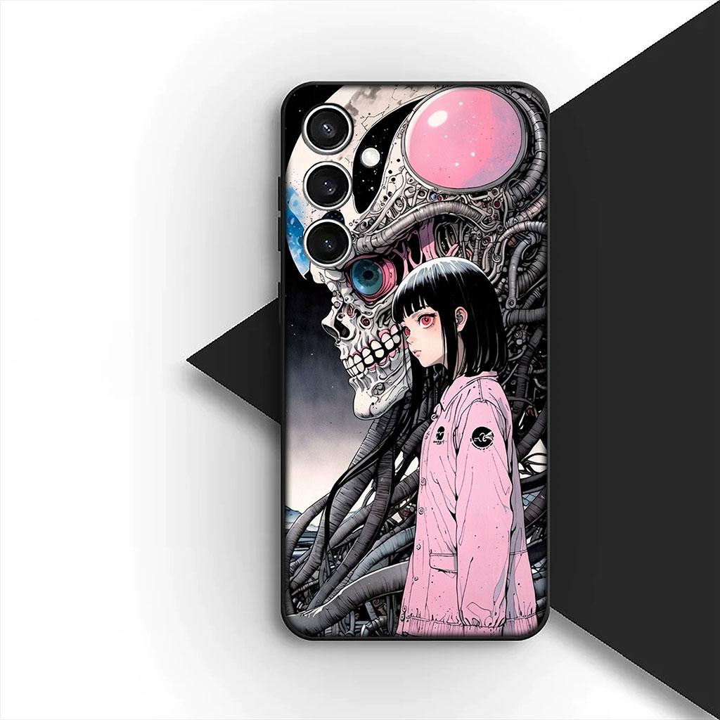 Serietidningar Junji Tomie Ito Kollektion Silikon Mobilskal till Apple iPhone 17 Air 12 13 Pro Max Mini ProMax 7 + 8 Plus Mjukt Skal