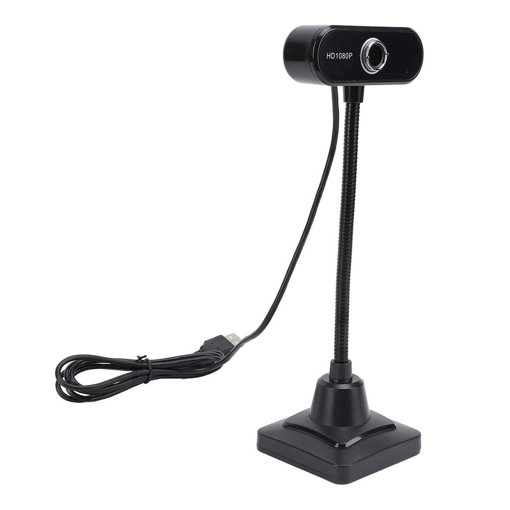 Web Camera with 3 Meter Omnidirectional Noise Reduction Microphone 1080P Wide Angle USB Computer Camera for Win7 Win8