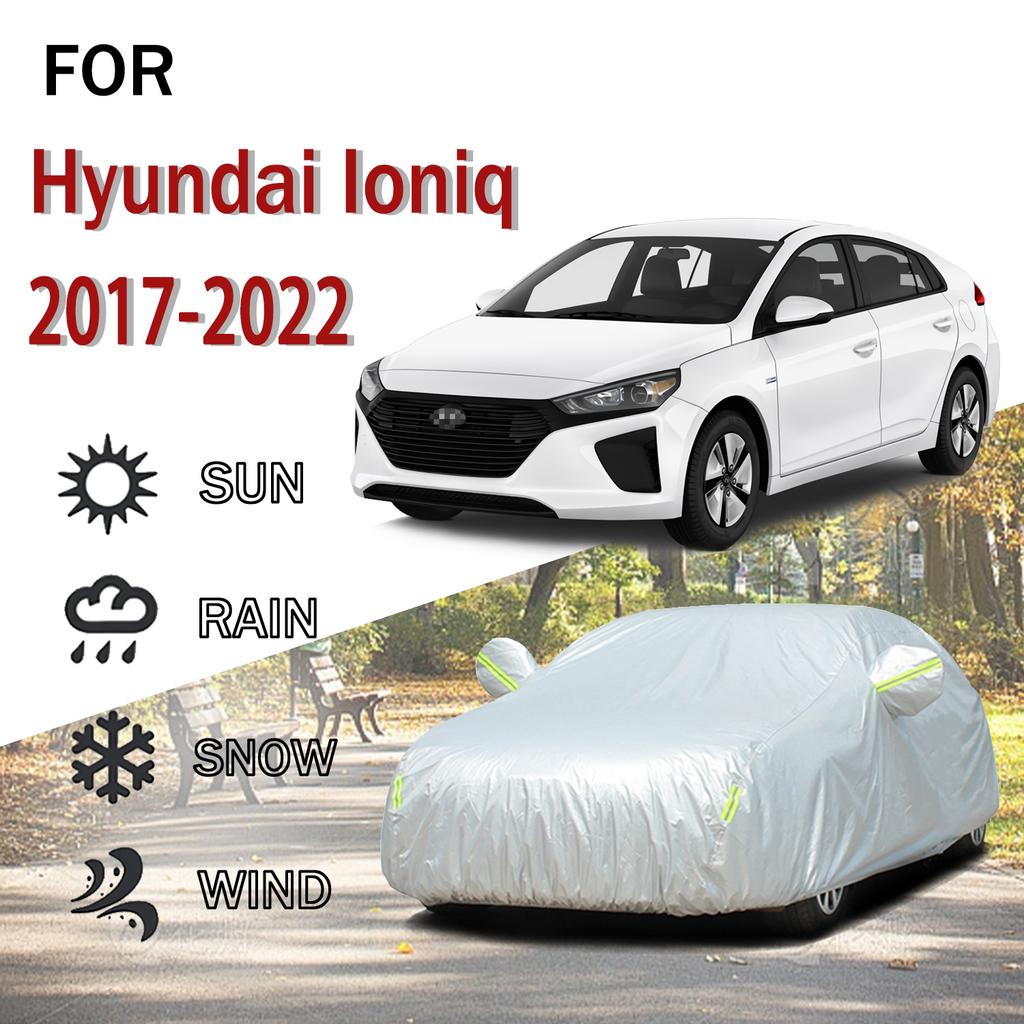 Für Hyundai Ioniq 2017-2022 Outdoor-Schutz Vollständige 190T Autoabdeckungen Schneeabdeckung Sonnenschutz Staubdicht Außen Autozubehör