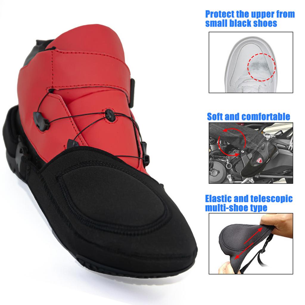 Uprgades Motorcycle Gear Shifter Shoe Protector Cover Anti Slip & Waterproof Protective Motorcycle Shift Pad for Riders
