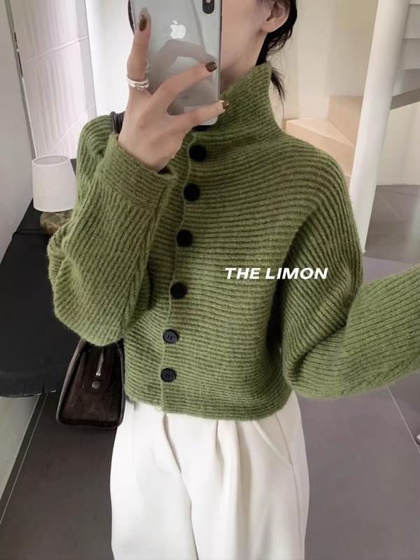 Women's Lazy Style Turtleneck Loose Slimming Knit Sweater - Winter Fashion