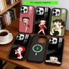 C-Cute Cartoon B-Betty B-Boop Phone Case For iPhone17,16,15,14,13,12,11 Plus,Pro Magnetic For Magsafe Wireless Charging
