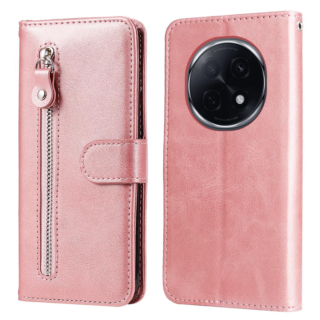 For Oppo F29 Pro 5G (Global)/A5 Pro 5G (China) Case Zipper Wallet Calf Texture PU Leather Phone Cover