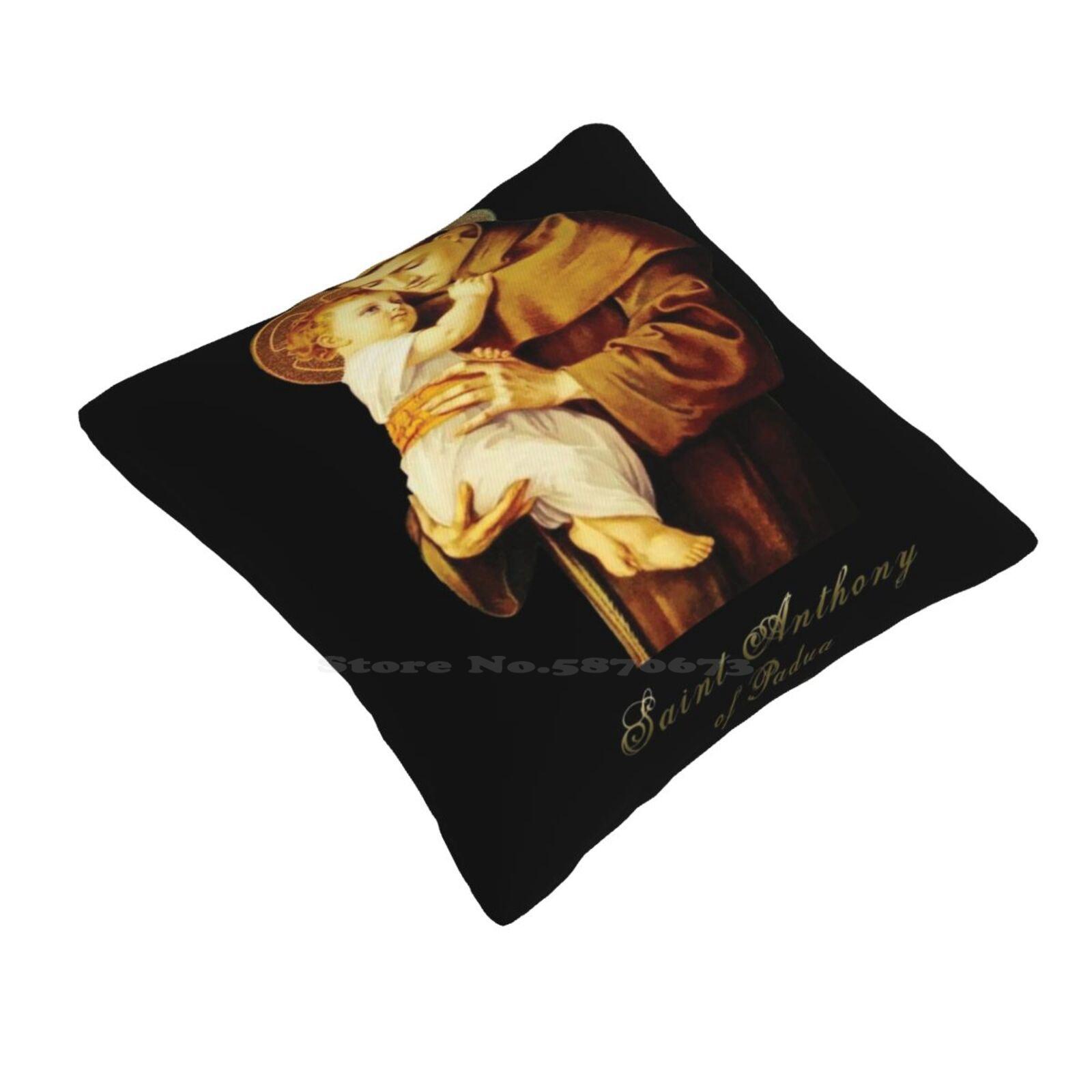Святой Антоний Падуанский Декоративная Подушка Наволочка Католицизм Католическая Церковь Католический Святой Месса Покровитель 30cmx30cm