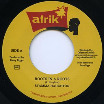 

7inch Record STAMMA HAUGHTON - Roots In A Roots / Dub OR53 Afrik/Onlyroots 1978 France Reggae, Ska & Dub Used