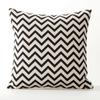 England Geometric Black Cushion Geometry Stripe Pillow Covers Decorative Home Decor Pillowcase