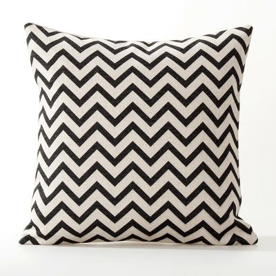 England Geometric Black Cushion Geometry Stripe Pillow Covers Decorative Home Decor Pillowcase