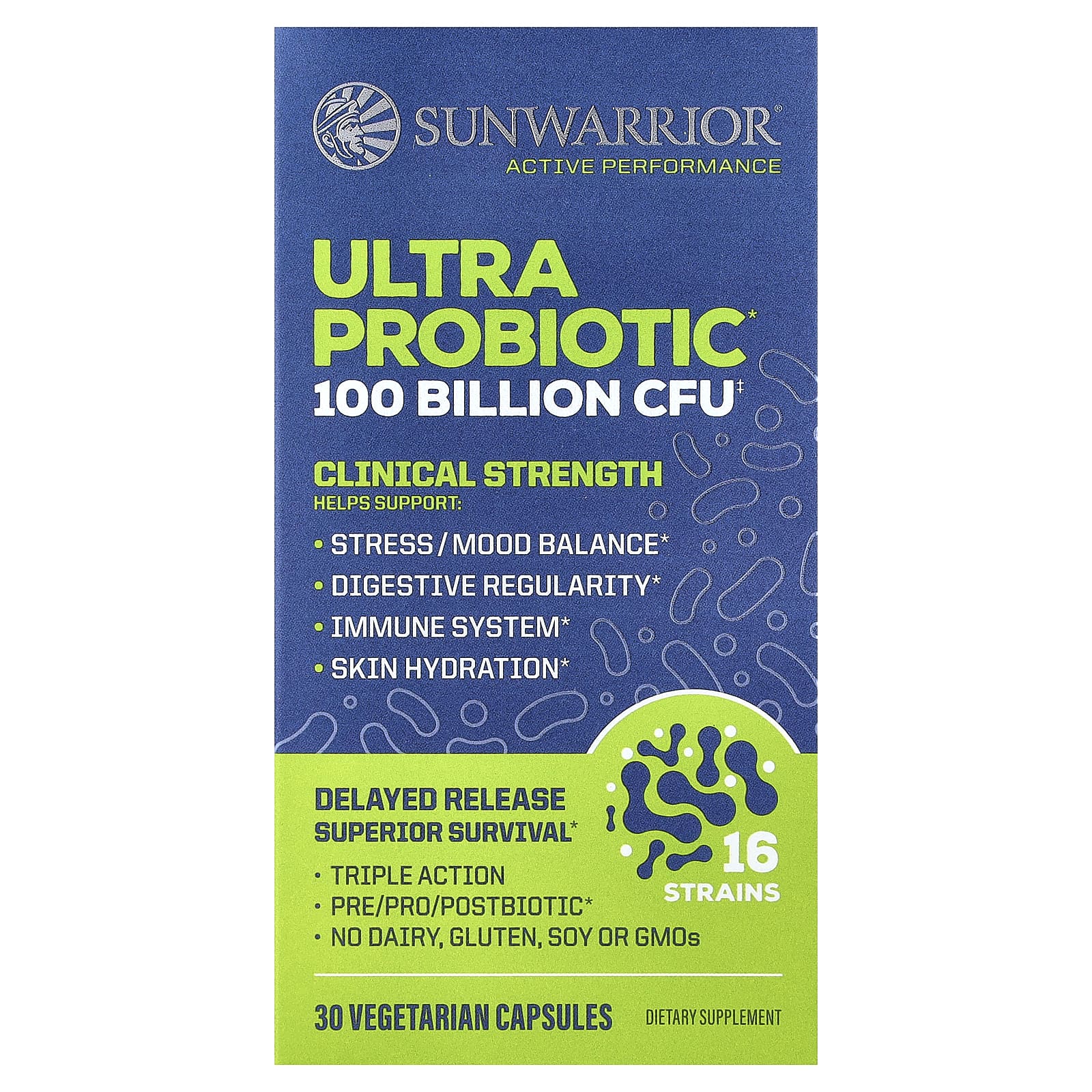 

Sunwarrior Ultra Probiotic, 30 Veggie Capsules