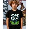 Cute Meme T-Shirt for Boys Girls Childrens Six Seven Funny Kids Y2k Tees Tops 67 Brainrot Print Round Neck Short Sleeve T Shirt