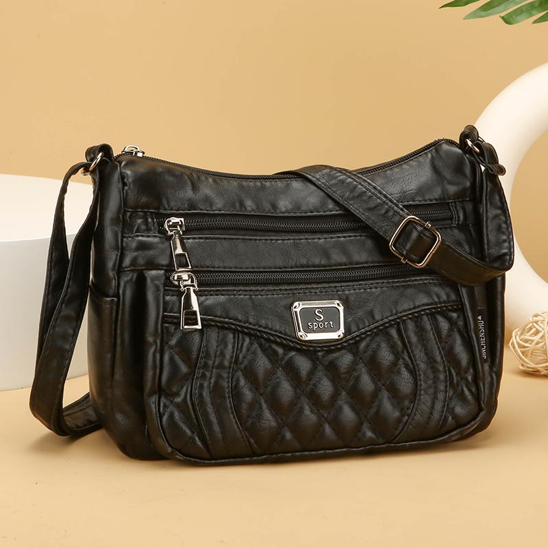 Women's Rhomboid Shoulder Bag Middle-aged Mother Bag