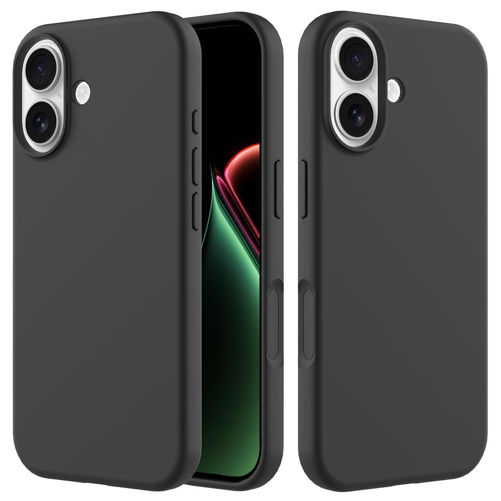 Coque de téléphone antichoc en silicone liquide pour iPhone 17 Air 16 15 14 13 12 Pro Max 16Pro Protection de pare-chocs pour appareil photo