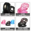 PET Honeycomb Lock Ring Chastity Cage for Male Pet Cock Cage Adult Toys Lockable Ring