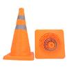2Pcs Traffic Safety Cones Foldable Multi Purpose Pop Up Cone with Reflective Collar Orange for