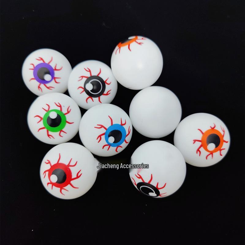 Halloween DIY Ghost Eye Prop: Colorful Bouncing Eyeball Accessory (2.3-4cm)
