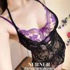 Lady Summer Thin Cutout Flower Embroidery Sexy Lace Big Chest Shows Small Breathable Underwear