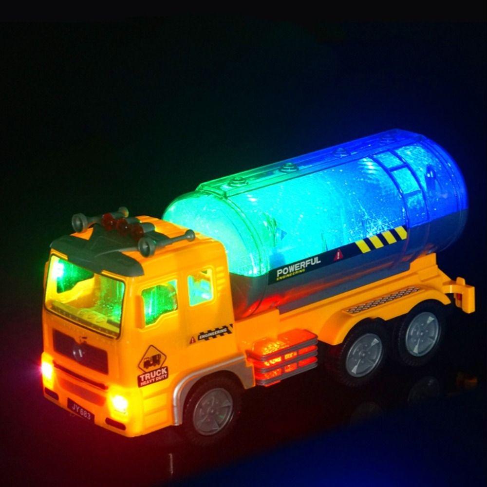 

Flashing LED Electric Engineering Truck Sound Light Model Vehicles Fire Truck Toy Children s Toy Oil Tanker
