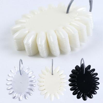 160 punte per nail art, display per grafici a colori, punte false, anello per esercitazione di smalto gel