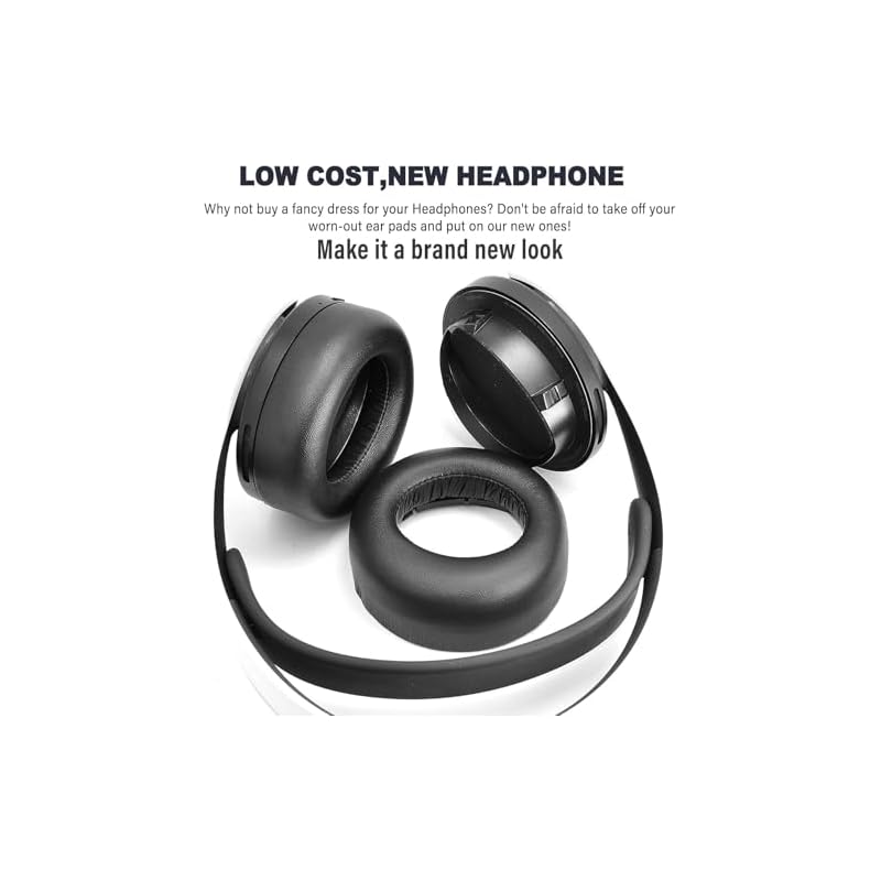PS5 3D Pulse Ear Pad Replacement Ear Cushions for Sony PlayStation 5 Pulse 3D PS5 Wireless Headphones, Headset Ear Pads, Ear Cup Repair Parts
