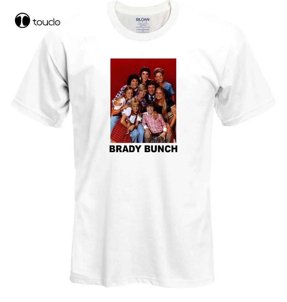 Brady Bunch Classic Tv White Tshirt Unisexs Pinkshirt