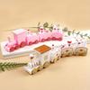 1pc Plastic Train Home Ornaments Christmas Halloween Decorations Party Decor Collectible Figurines Room Decoration Accessories