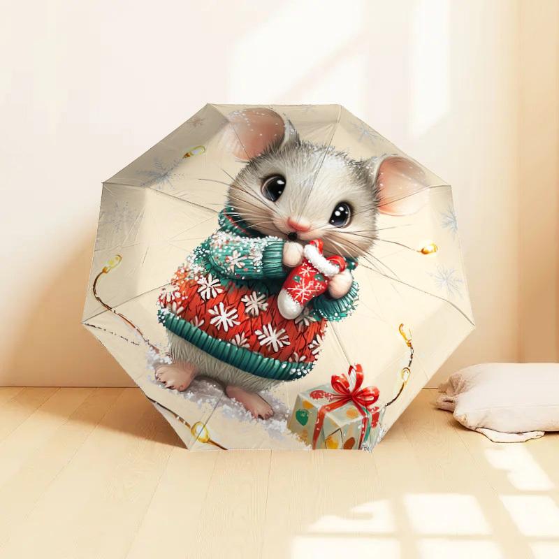 1pc mouse gift Pattern Umbrella Design Automatic Opening and Closing Umbrella, High-quality Travel Umbrella, Lightweight and Portable, -27