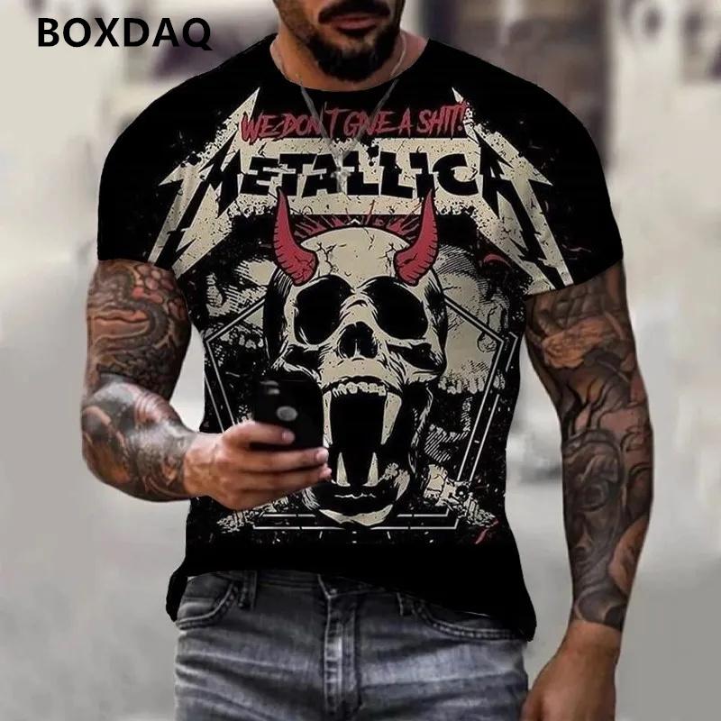 Мужские футболки с 3D принтом скелета в стиле ужасов — фото 5