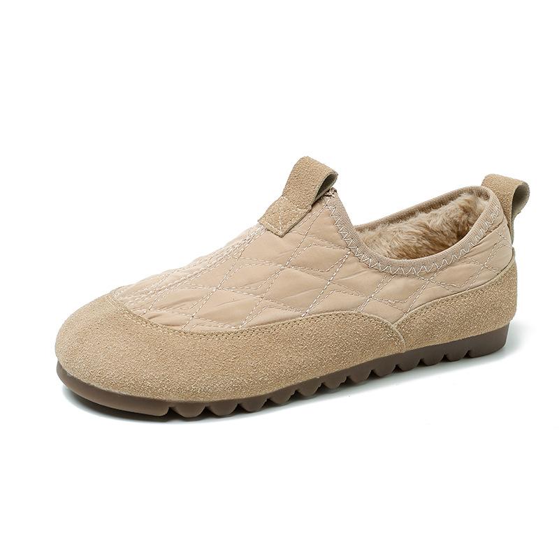 Winter new velvet warm women's shoes lazy casual cotton shoes women are not tired of feet mother
