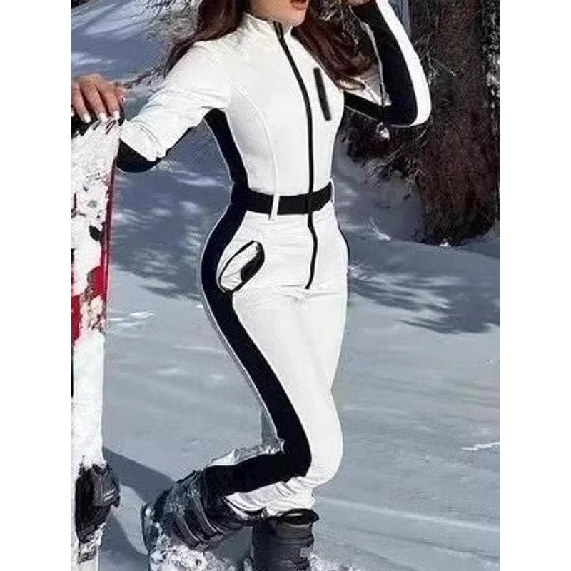 Winter Special Outdoor Sports Good-looking Warm Waterproof Design Sense Fashion Windproof Ski Suit One-Piece Suit