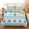 Geometric Bedding Set Bohemian Style Microfiber Abstract Pattern Print Duvet Cover With Pillowcases Teens Adults Bedroom Decor