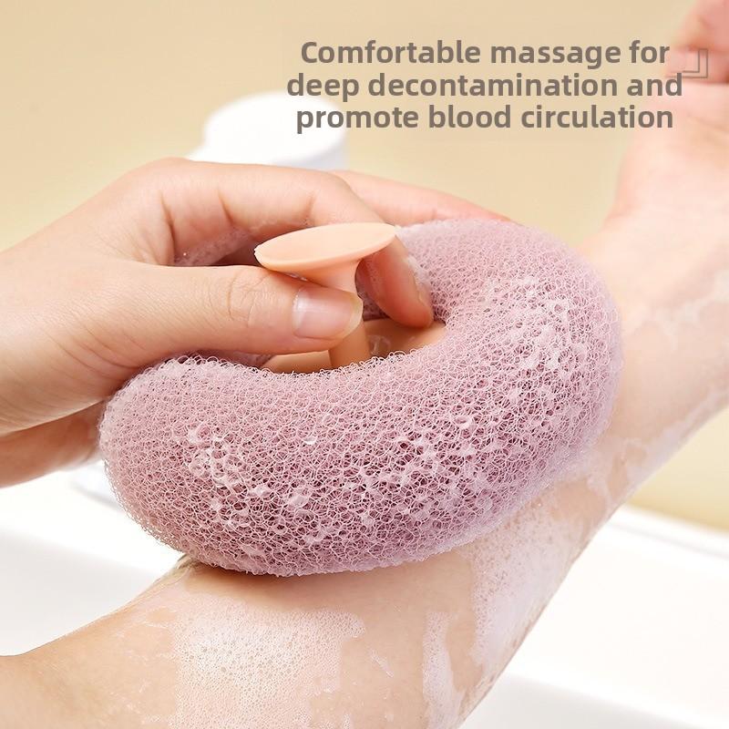 New Bath Suction Cup Massage Bath Ball Bath Flower Ball Super Soft Massage Bath Ball Dual Use