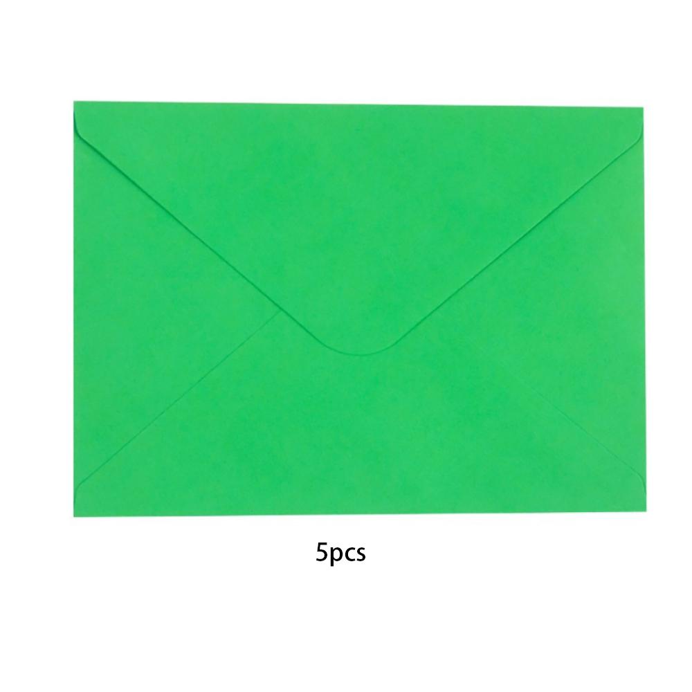 

5Pcs Colorful Retro Blank Mini Paper Envelopes For Letter Wedding Party Invitation Greeting Cards Gift Business Cards Envelope