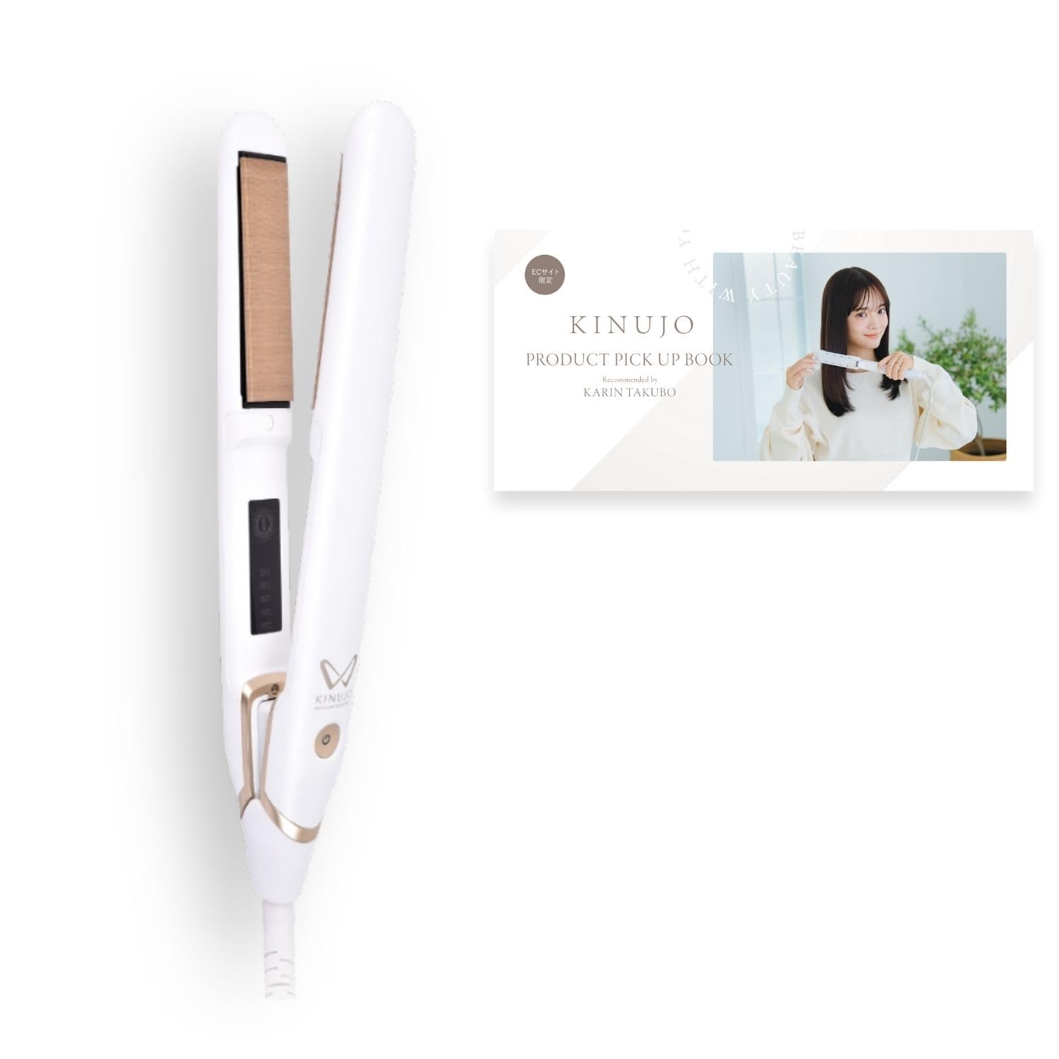 

Exclusive Collaboration Guidebook KINUJO World Hair Silk for Moisturizing and Shiny Straight Internationally Compatible Model for Beautiful Hair Even белый