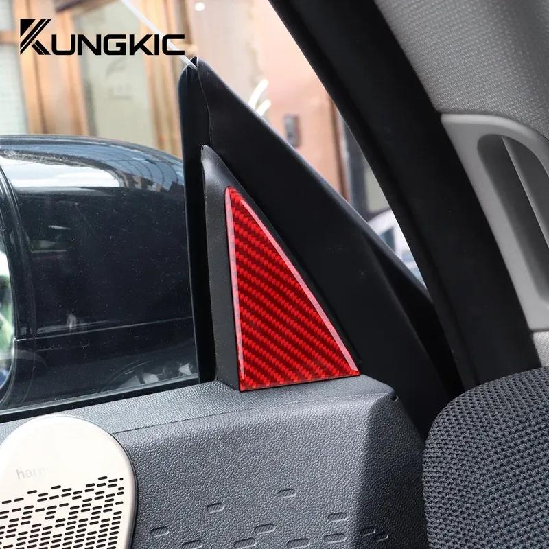 Door A Pillar Sticker Carbon Fiber for MINI EV J01 E SE Mini Cooper Electric 2024 2025 Accessories Interior Trim Decoration